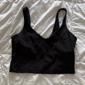 Black Women's align crop tank